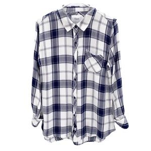 RAILS Classic Button Down Long Sleeve Top